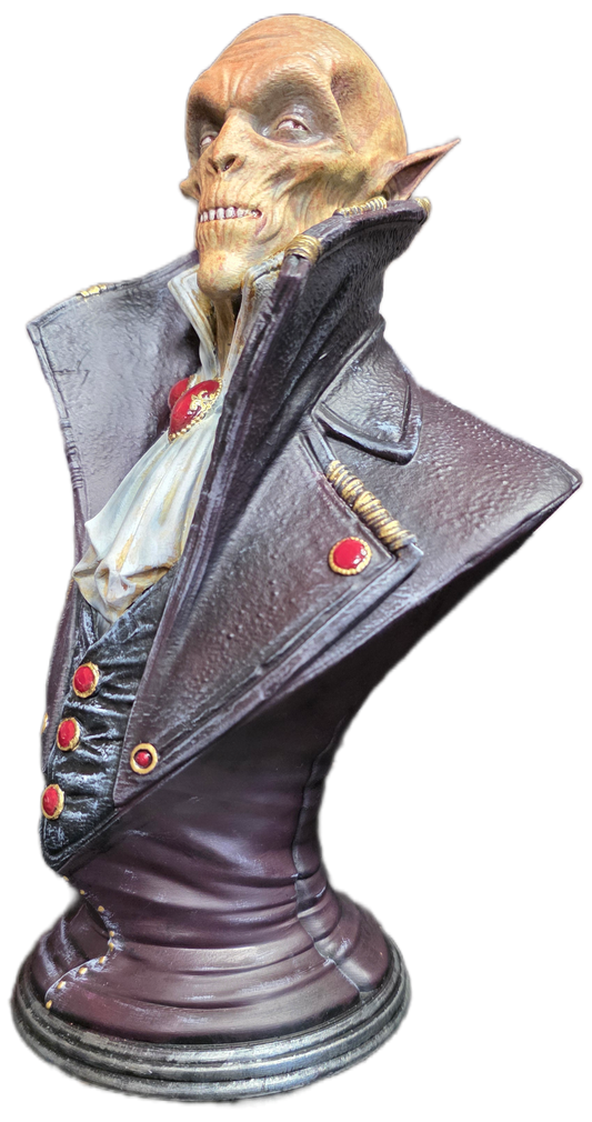 Nosferatu Bust Statue – Hand-Painted Horror Collectible by Face Off Artist