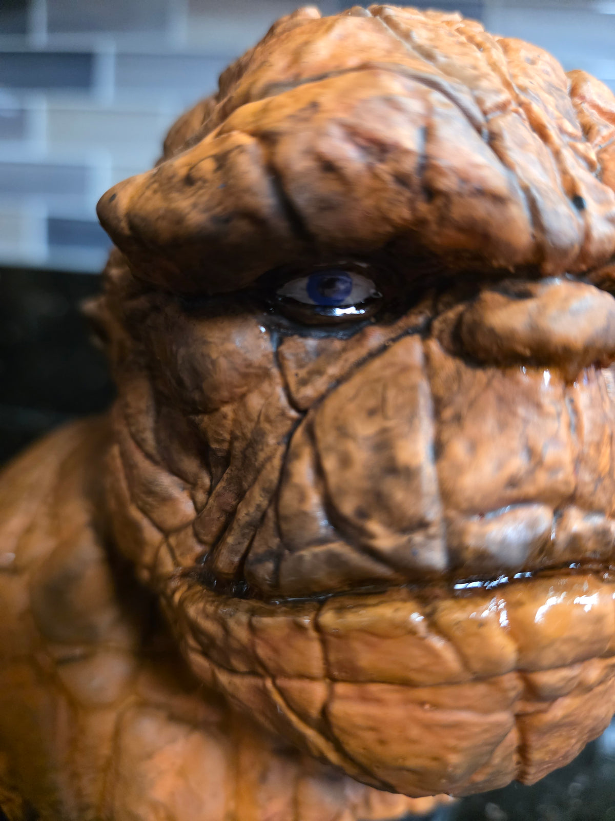 The Thing Bust Statue – Hand-Painted Collectible from Fantastic Four | Artist-Finished Display Piece