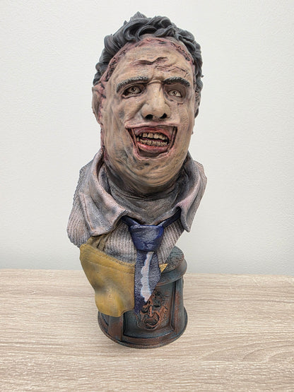 Leatherface Collector Premium Bust – Hand-Painted Horror Statue | Texas Chainsaw Massacre Inspired