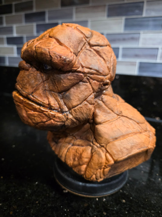 The Thing Bust Statue – Hand-Painted Collectible from Fantastic Four | Artist-Finished Display Piece