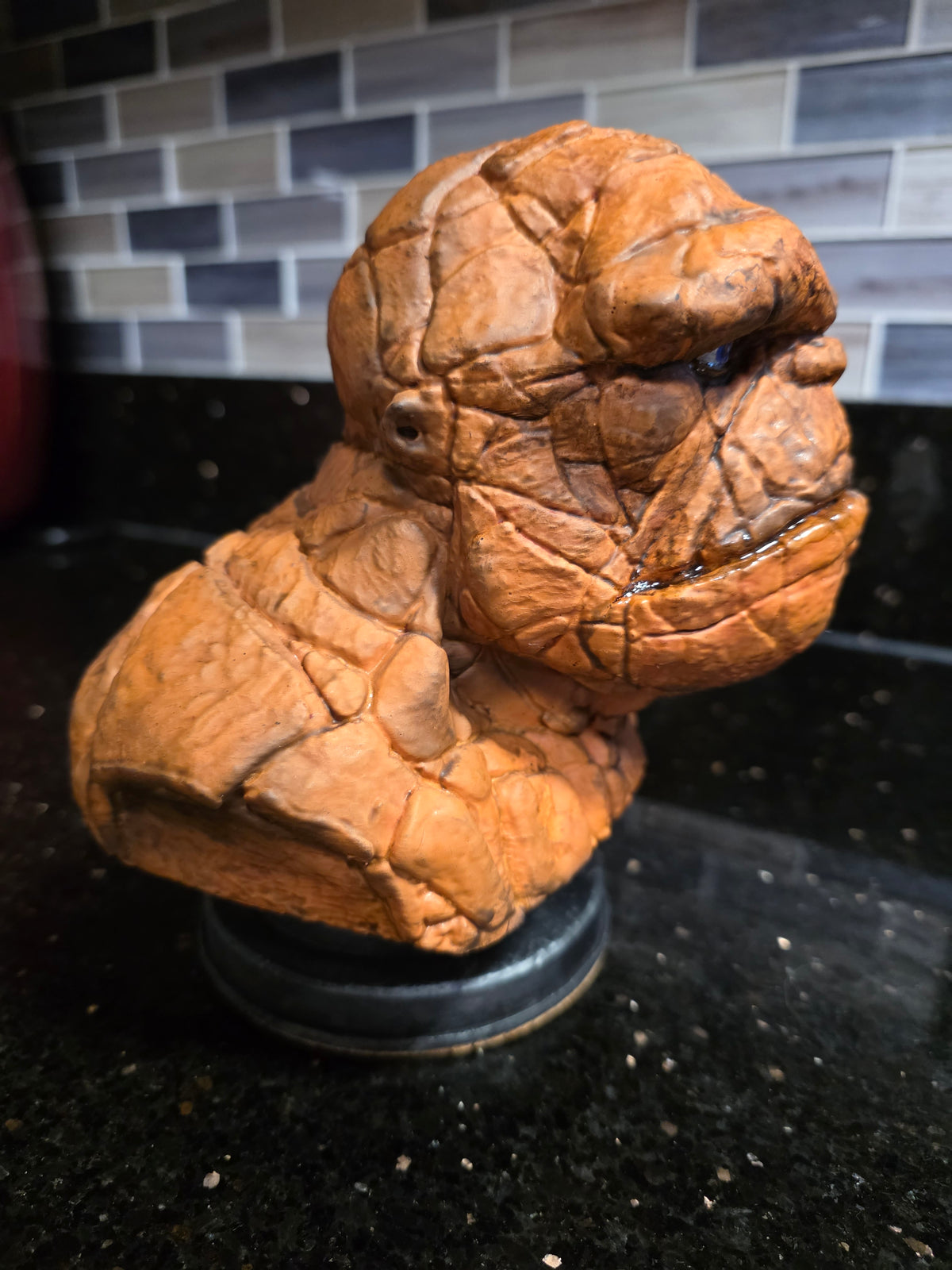 The Thing Bust Statue – Hand-Painted Collectible from Fantastic Four | Artist-Finished Display Piece