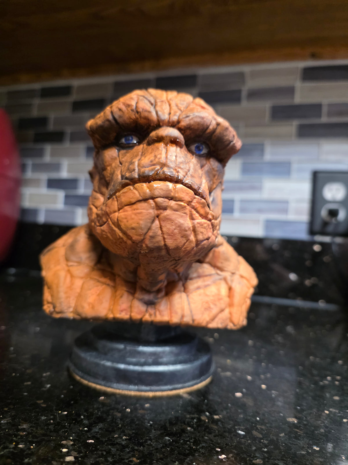 The Thing Bust Statue – Hand-Painted Collectible from Fantastic Four | Artist-Finished Display Piece