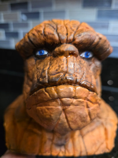 The Thing Bust Statue – Hand-Painted Collectible from Fantastic Four | Artist-Finished Display Piece