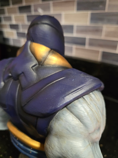 Darkseid Bust Statue – Hand Painted 3D Printed Super Villain Sculpture – Collector Display Art