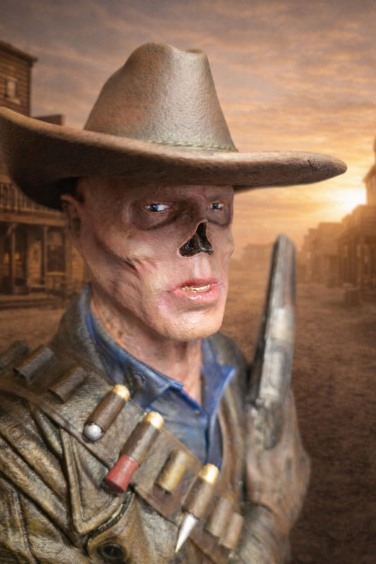 Fallout “The Ghoul” Cooper Howard Bust Statue – Hand-Painted 3D Printed Collectible