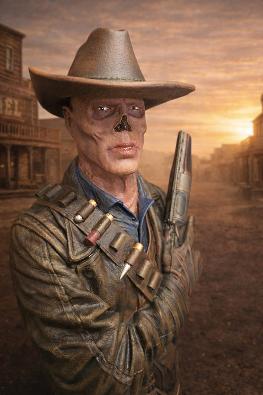 Fallout “The Ghoul” Cooper Howard Bust Statue – Hand-Painted 3D Printed Collectible