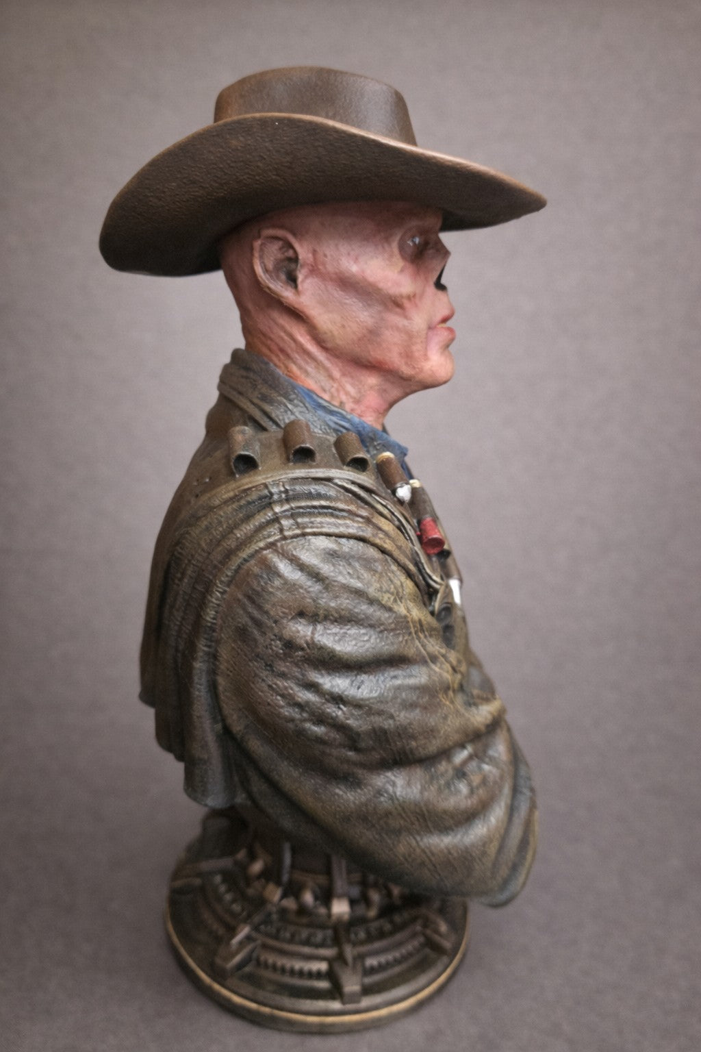 Fallout “The Ghoul” Cooper Howard Bust Statue – Hand-Painted 3D Printed Collectible