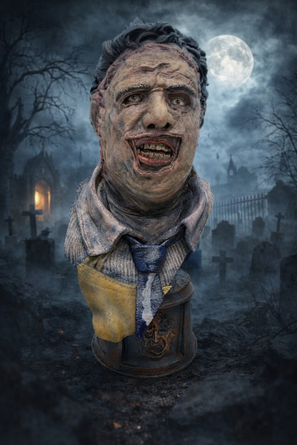 Leatherface Collector Premium Bust – Hand-Painted Horror Statue | Texas Chainsaw Massacre Inspired