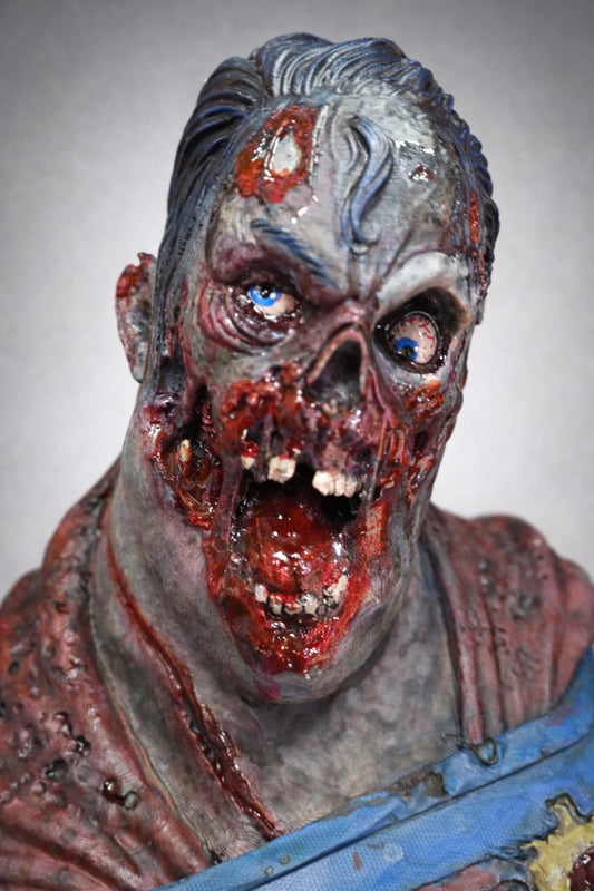 Zombie Superman — One-of-a-Kind Horror Art Statue - Artistic Ape Studio